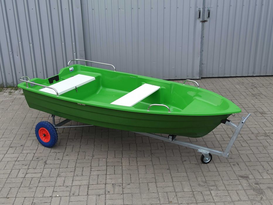 łódź łódka wędkarska motorowo-wiosłowa AGATA 310 z relingami PRODUCENT