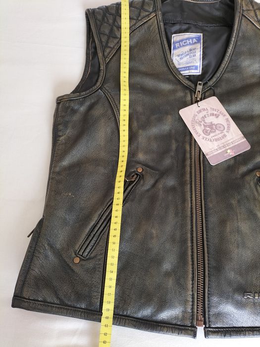 Colete Motard Pele Verdadeira M/L Richa