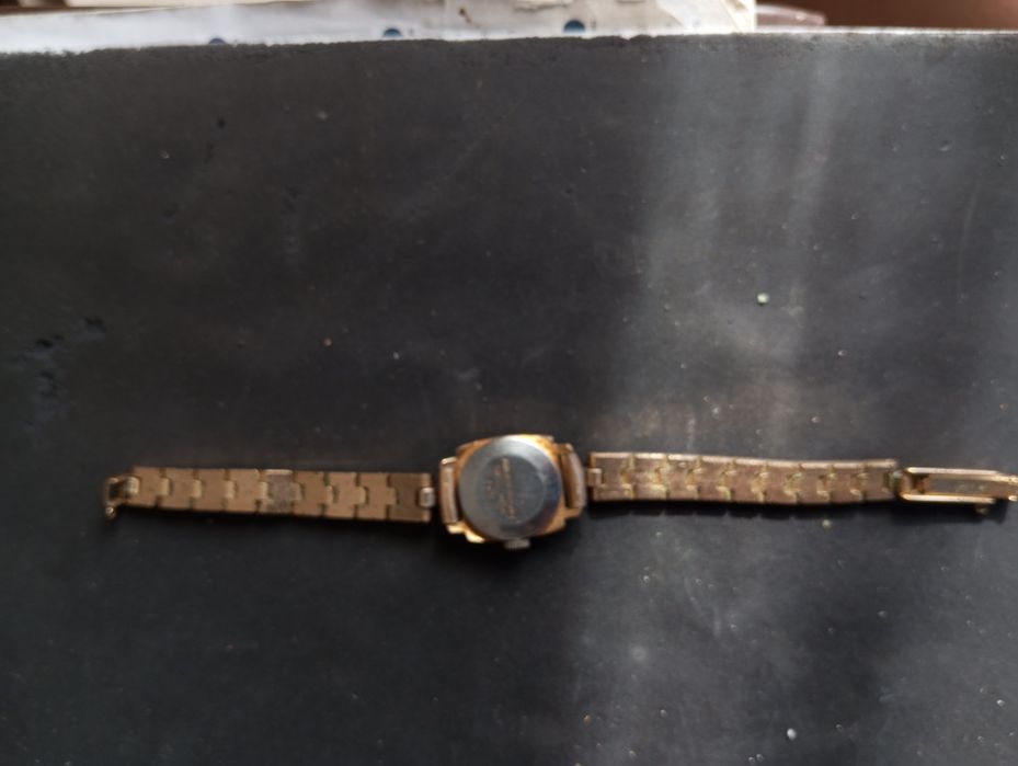 Relógio antigo mecânico senhora 17rubis Topázio Incabloc Suiço