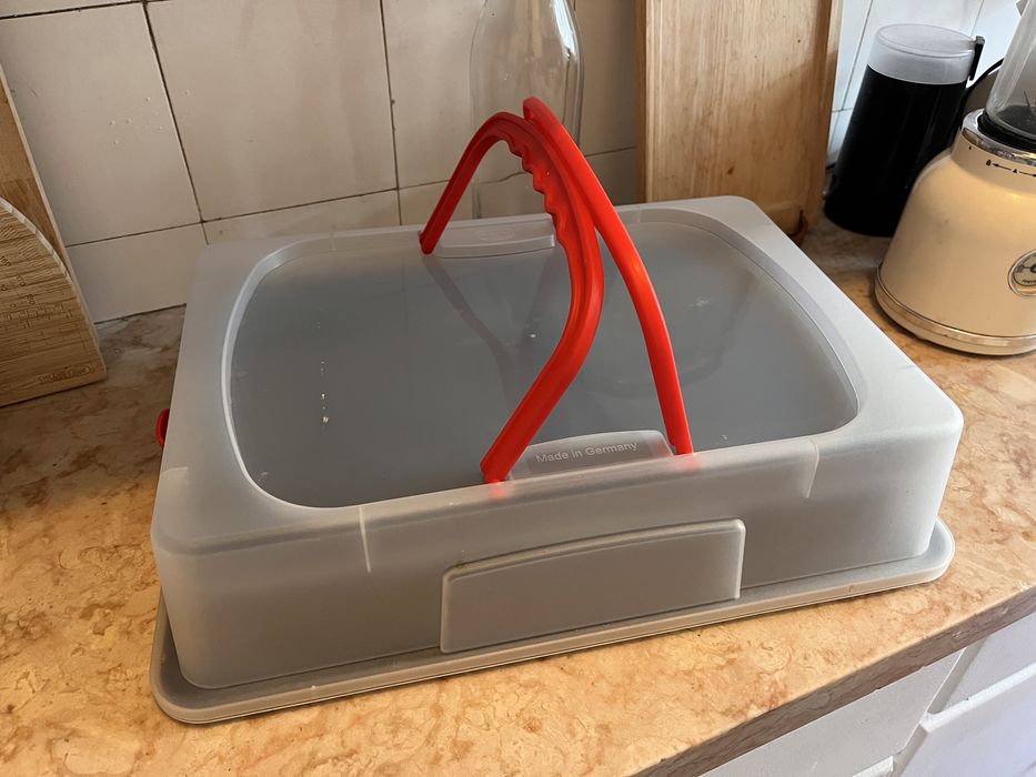 Forma de bolo rectangular da Dr. Oetker com caixa transportadora446628821122437121