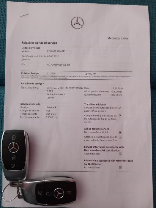 Mercedes Benz EQC 400 AMG LINE 4 Matic