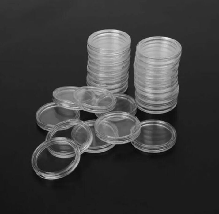 Caixa com 100 cápsulas de 30mm p/ moedas de 5€