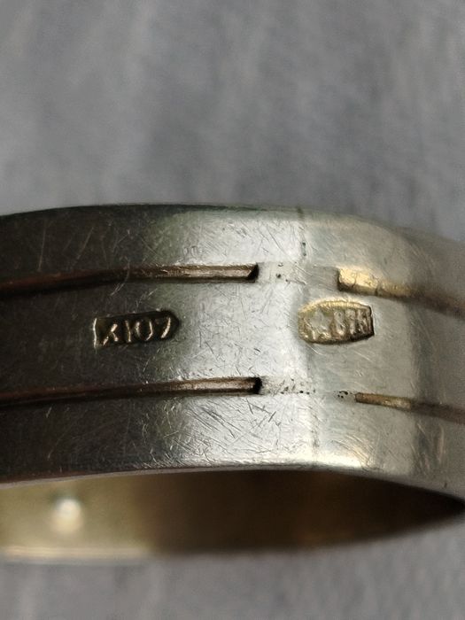 Антикварний срібний перстень кільце каблучка срібло 875