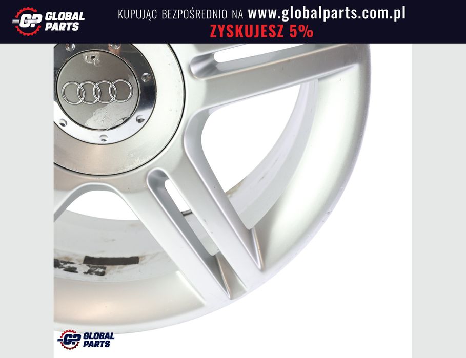 Audi A4 B7 Felga Aluminiowa Srebrna 17" ET:45 7,5J 8E