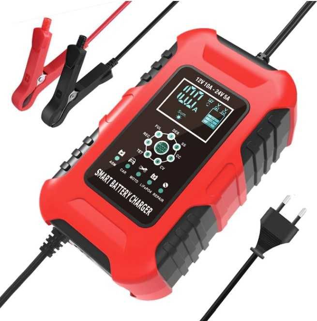 Зарядний пристрій Зарядка акумулятора Автомобільне зарядне 12v/24v