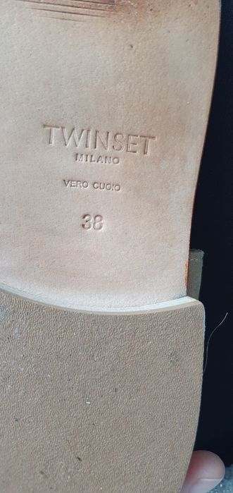 Kozaki na lato Twinset ze skóry naturalnej nowe