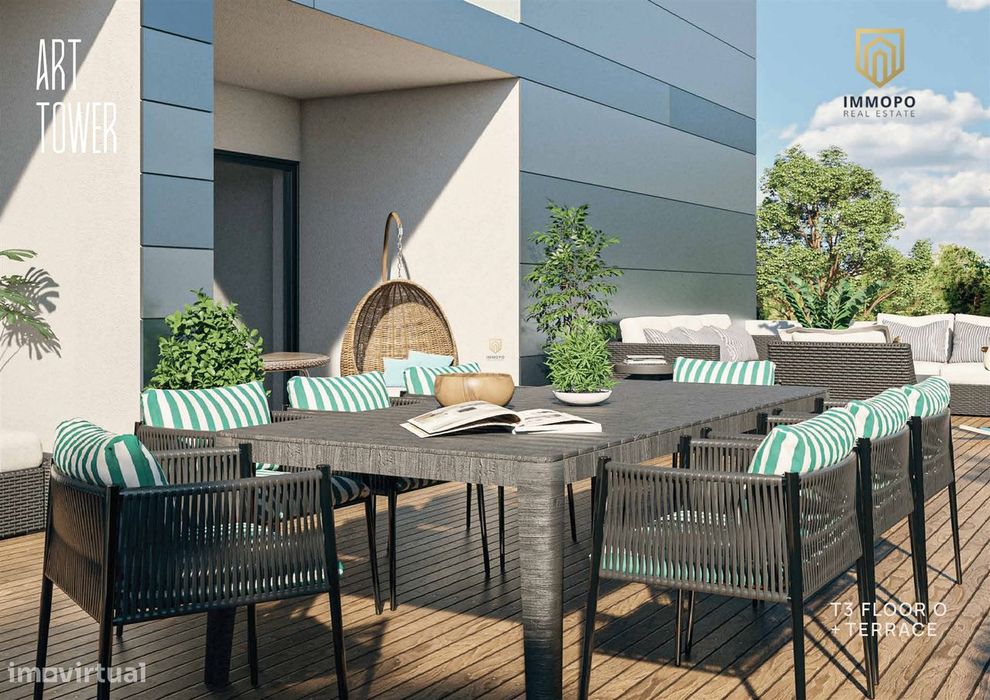 Brand-new T3 Apartment with Terrace in a Premium-Quality Condominium