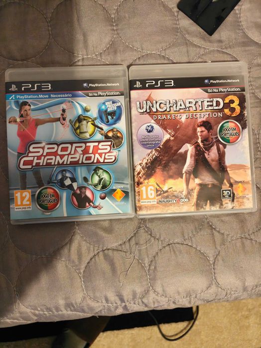 Playstation 3 160GB - 2 Comandos - Camera e 2 Comandos Move - 2 jogos