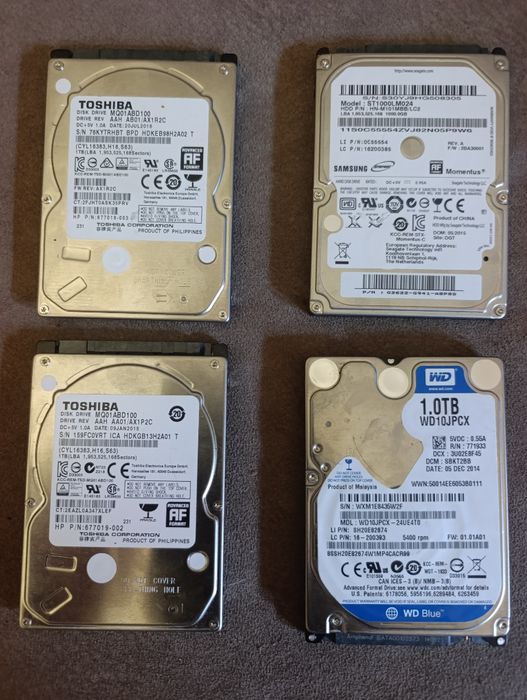 Discos HDD 1TB 2.5" (FAT)
