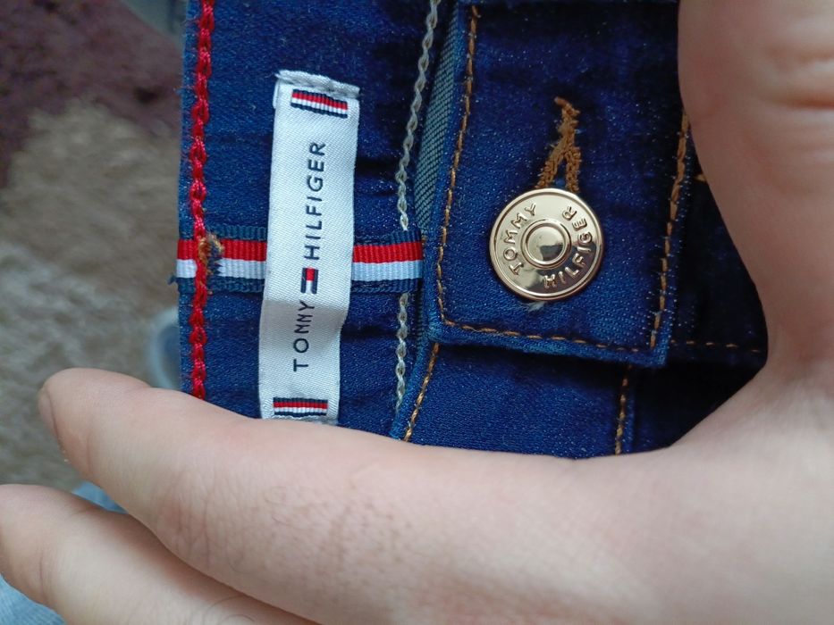 Damskie jeansy Tommy Hilfiger Como Skinny W28 L32 – Granatowe – Jak No