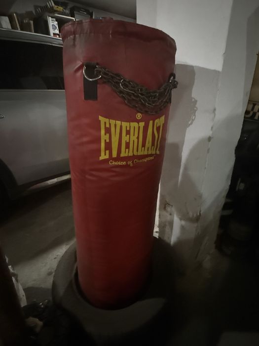 Everlast - profesjonalny skórzany worek bokserski 120cm wysoki