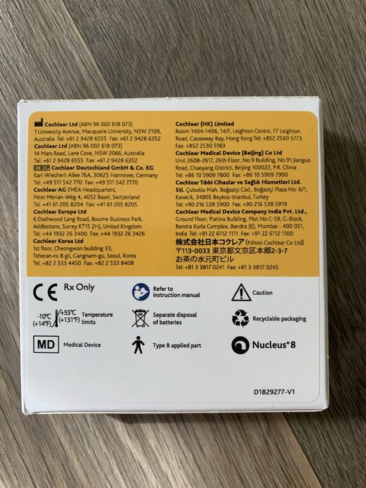 Аккумуляторная батарея Cochlear Nucleus system 8