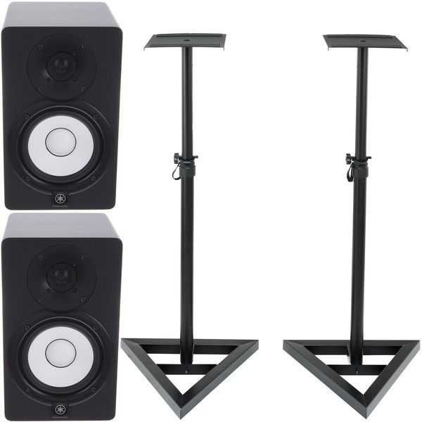 Colunas de estúdio Yamaha HS 5 (x2) + Subwoofer HS8S + Tripés