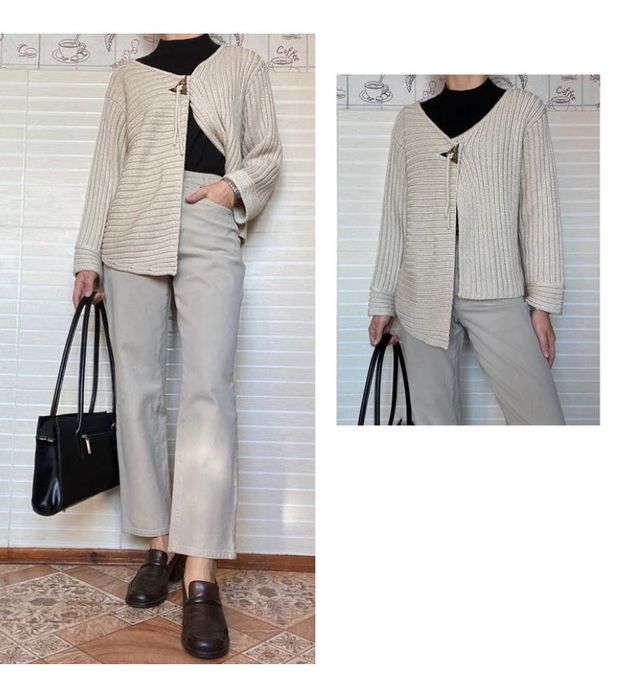 Кардиган (бежевий, фактурний), Clara Vitti