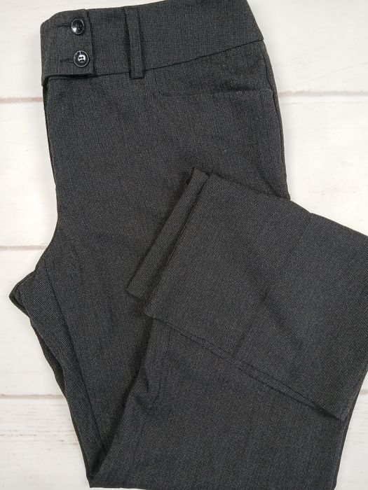 s.Oliver spodnie eleganckie damskie 42 L szare melanż szeroka nogawka