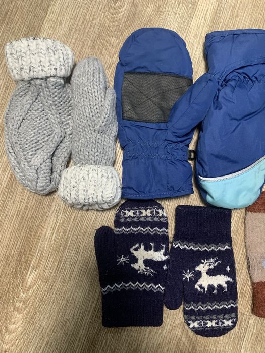 Рукавички перчатки варежки разного размера