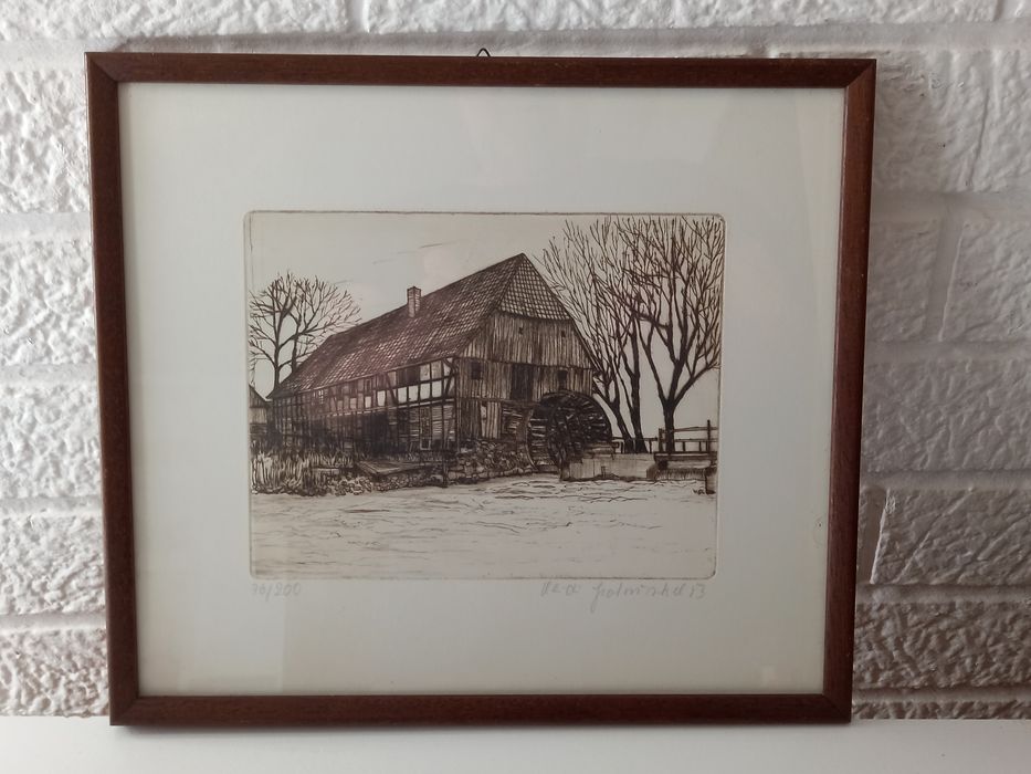 Akwaforta sygnowana 1983 r