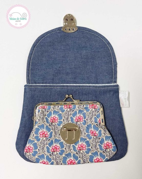 Carteira dupla feita á mão - Várias