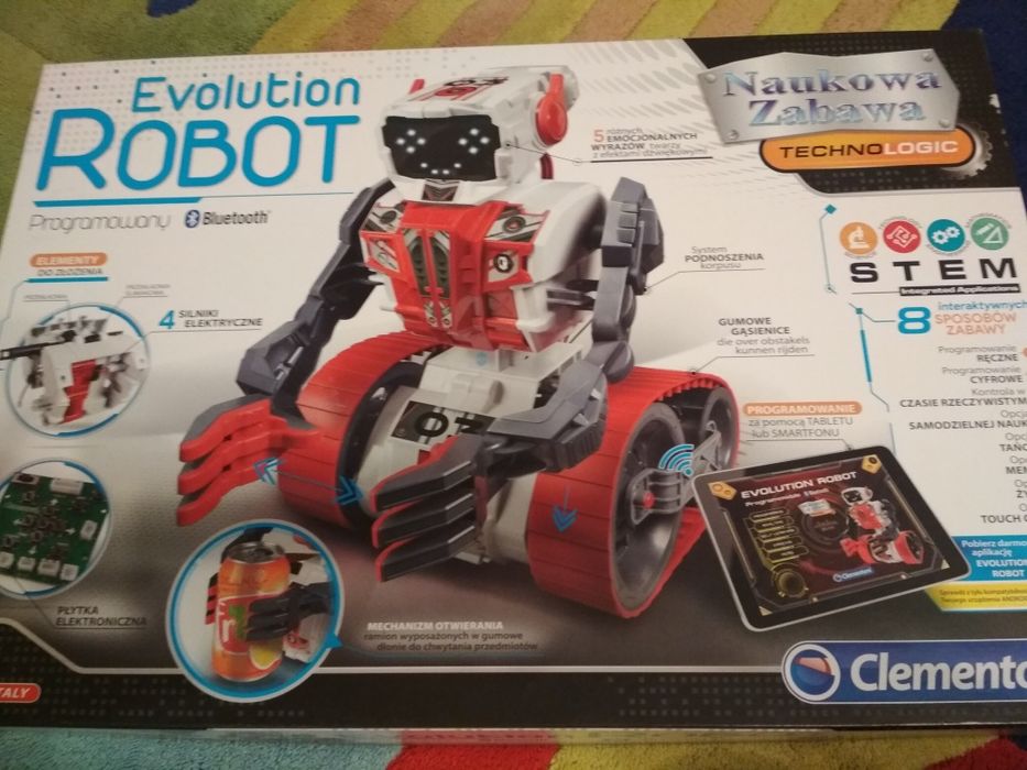 Clementoni Evolution Robot do złożenia sterowany smartfonem