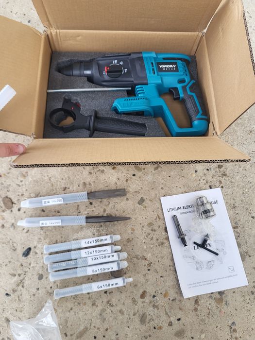 Młotowiertarka akumulatorowa Yofirda Sds+ plus. System Makita