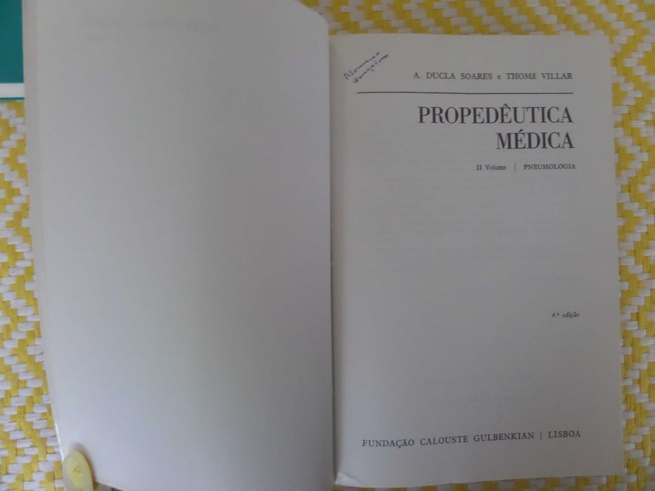 Propedêutica Médica
II Vol . Pneumologia