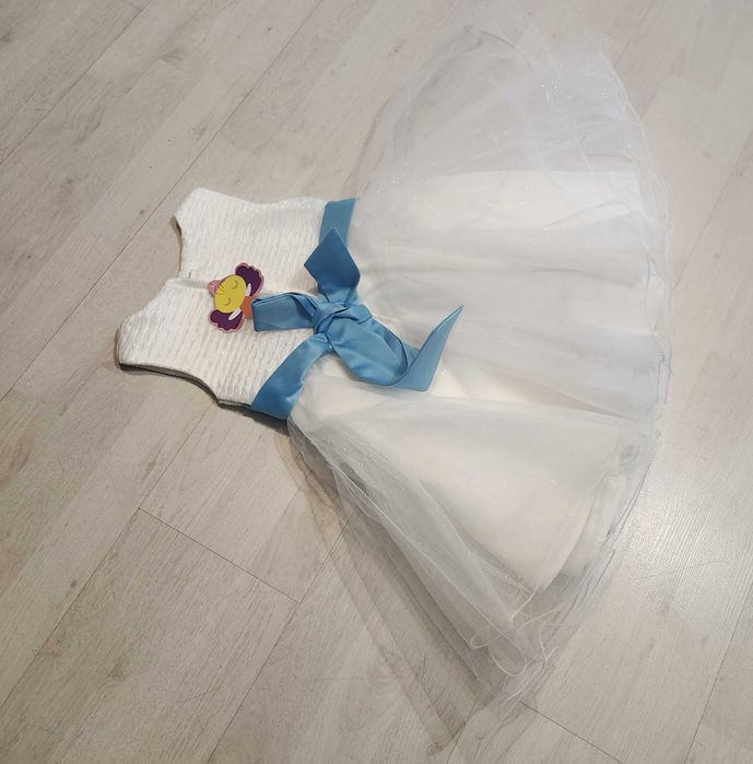 nowa sukienka komunia strój do sesji królewna śnieżynka