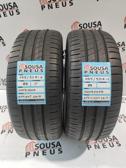 2 pneus semi novos 195-50R16 Goodyear - Oferta dos Portes