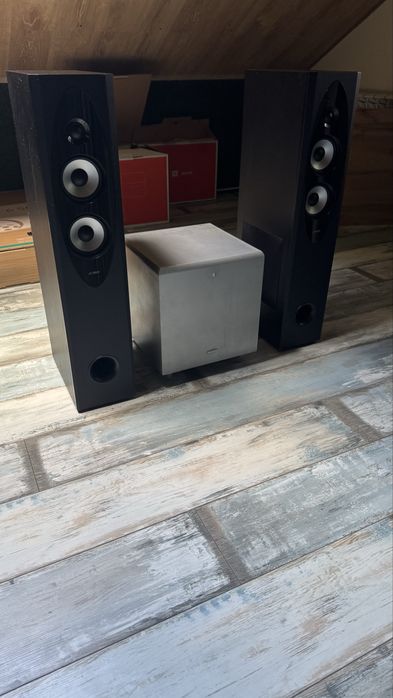 Акустика активная со встроеными сабами так же есть активный саб