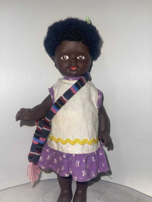 Вінтажна лялька темнокожа ГДР 50-60 р.22 см