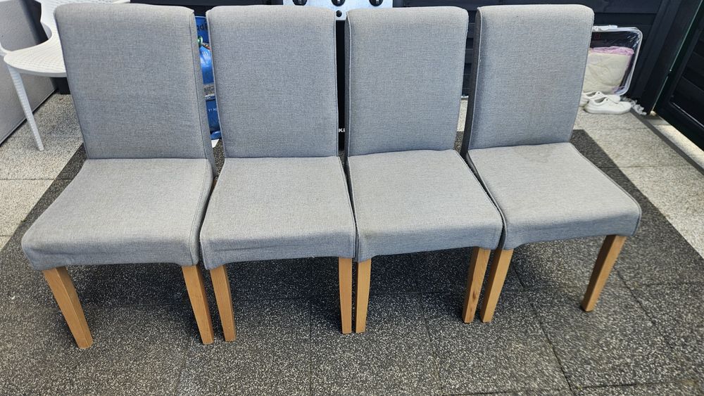 Krzesła szare 4 sztuki