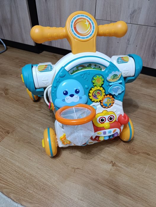 Pchacz, hulajnoga, jeździk, stolik edukacyjny 4W1 NIEB