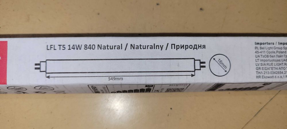 świetlówka 14 w  840 fluorescencyjna