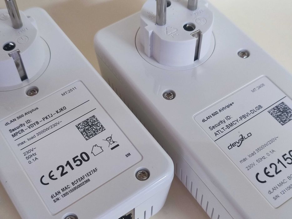 2x Devolo AV500 Adaptadores CPL Powerline