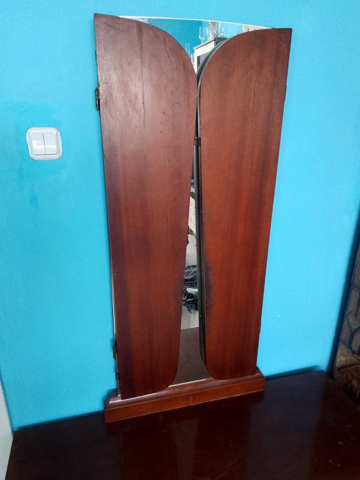 Toaletka pokojowa PRL z lustrem szafka