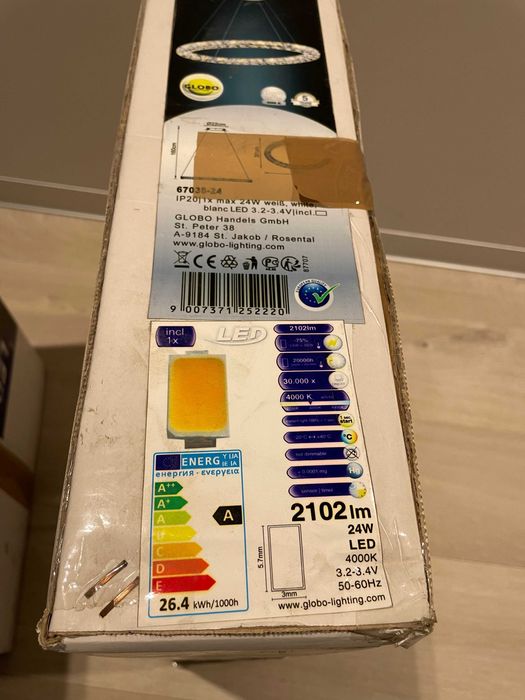 Żyrandol kryształowy Led