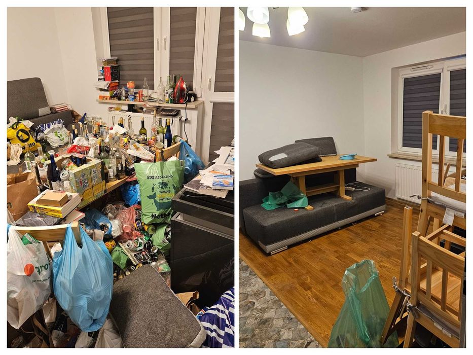 OPRÓŻNIANIE - Sprzątanie mieszkań, piwnic, strychów - wywóz mebli