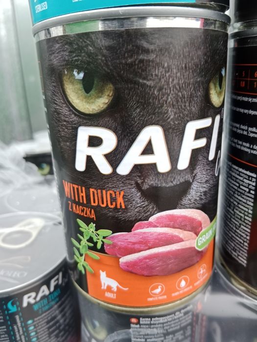 Puszka karma Rafi dla kota 24x400g mix