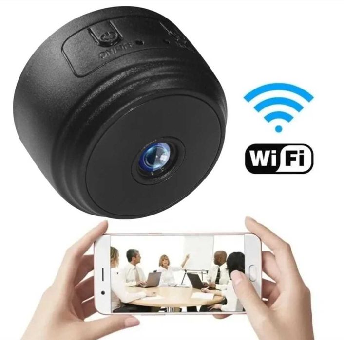 Mini kamera szpiegowska WiFi microSD detekcja aku mikrofon nowe