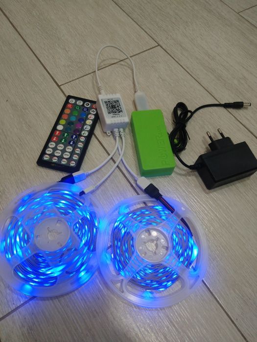 Светодиодная LED лента 15 метрів БЛЮТУС 5050 RGB