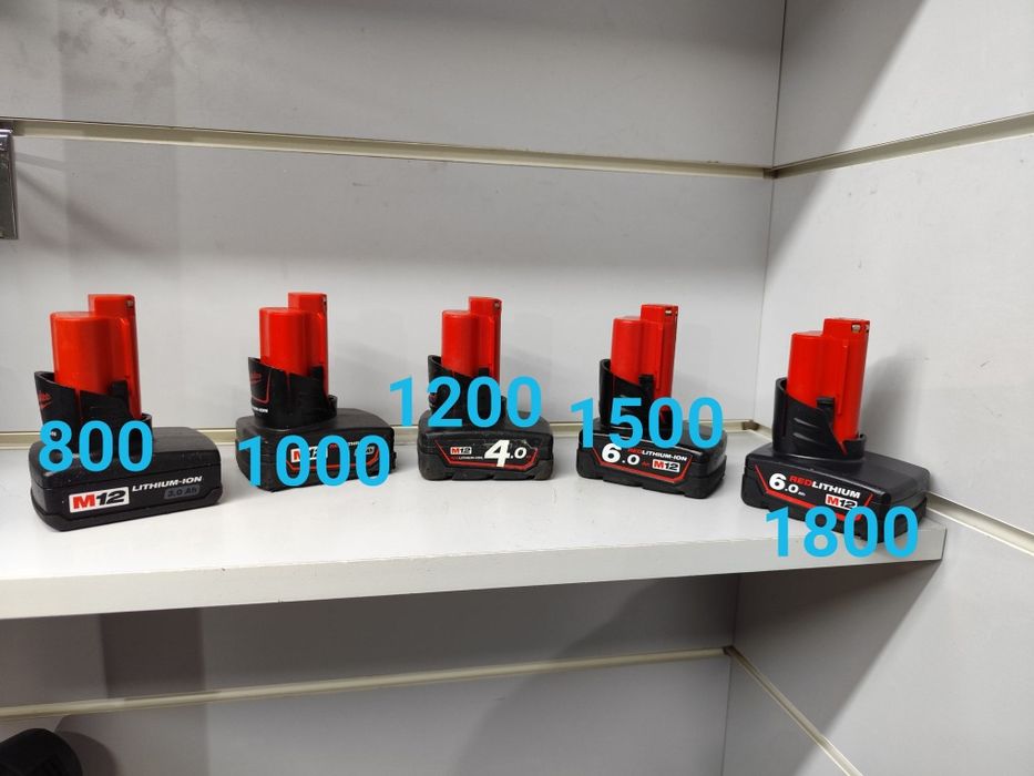 Milwaukee M12  6.0ah батарея акумуляторна Мілвоке оригінал