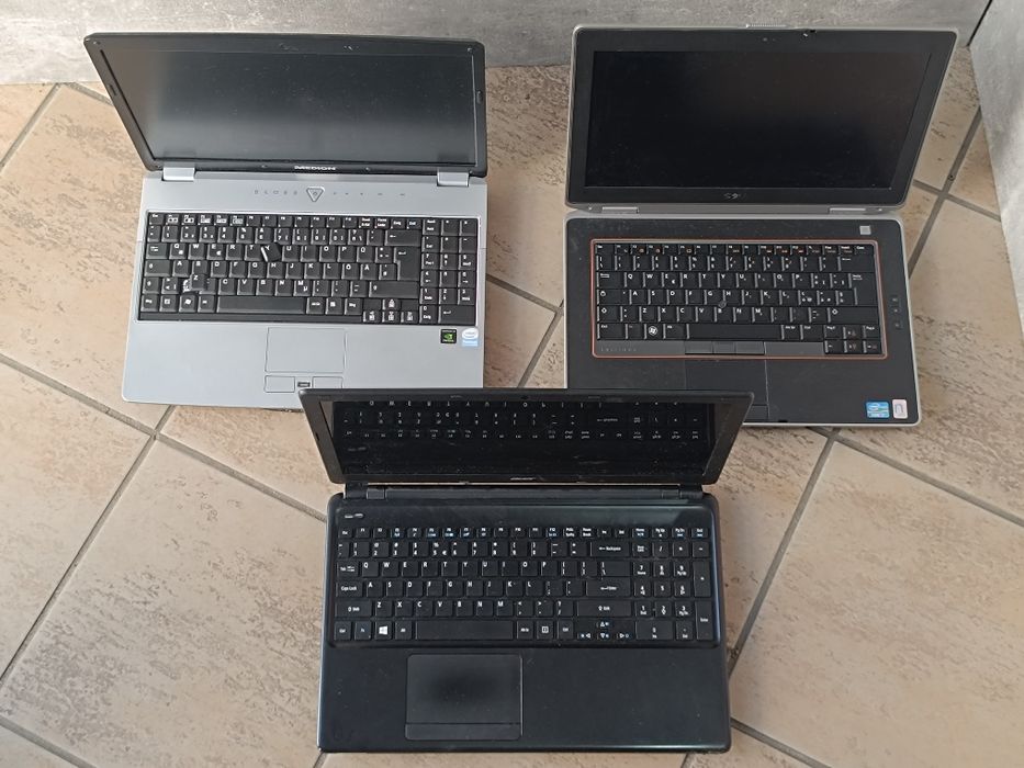 Zestaw laptopów - Dell, Acer, Medion