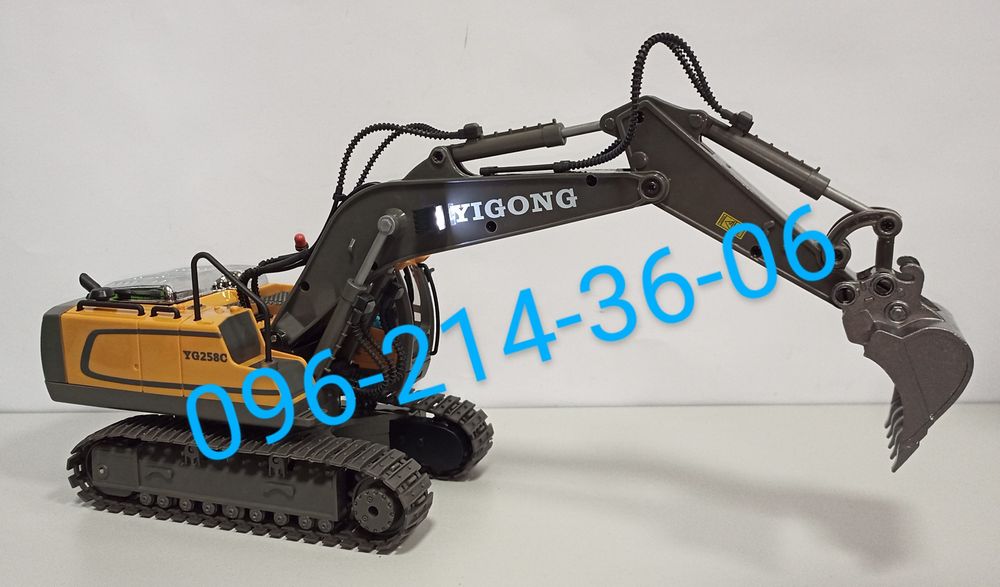 Лучший Экскаватор на Радиоуправлении, Звук, Свет, металлический