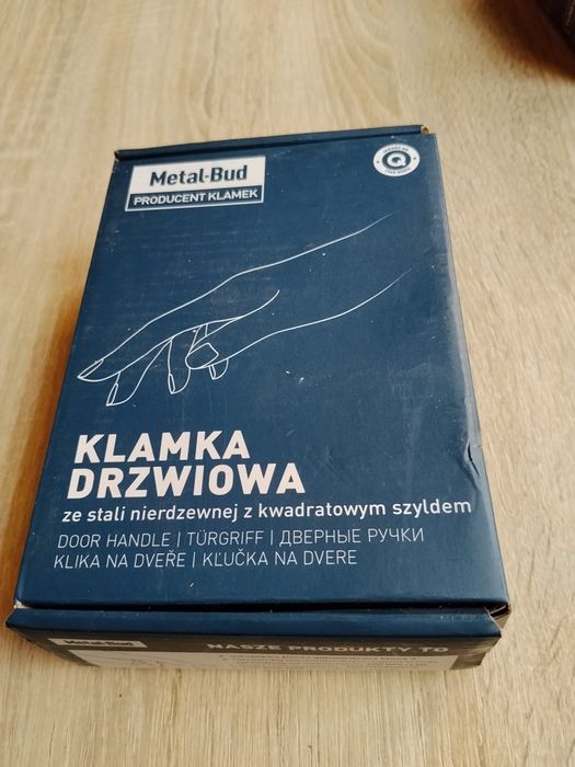 Klamka drzwiowa ze stali nierdzewnej