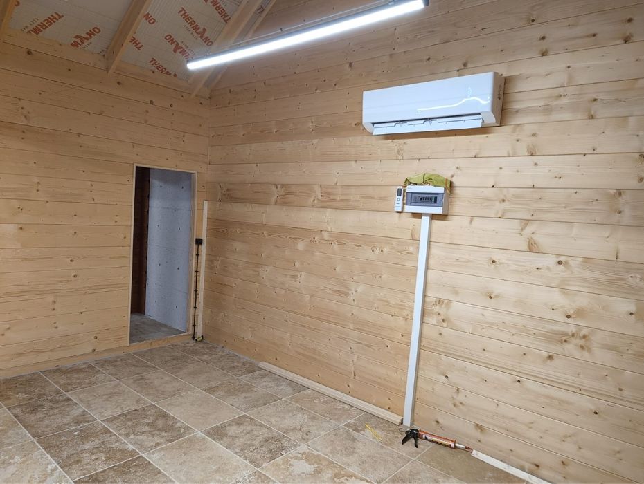 Domek ogrodowy letniskowy na zgloszenie balik deska 70mm z antresolą