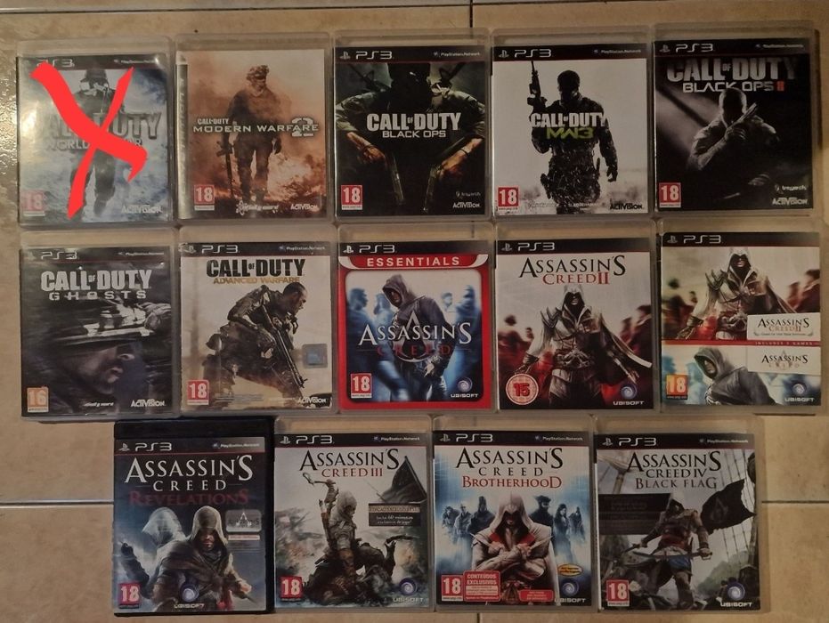 Pack Call of Duty e Assassin's Creed PS3