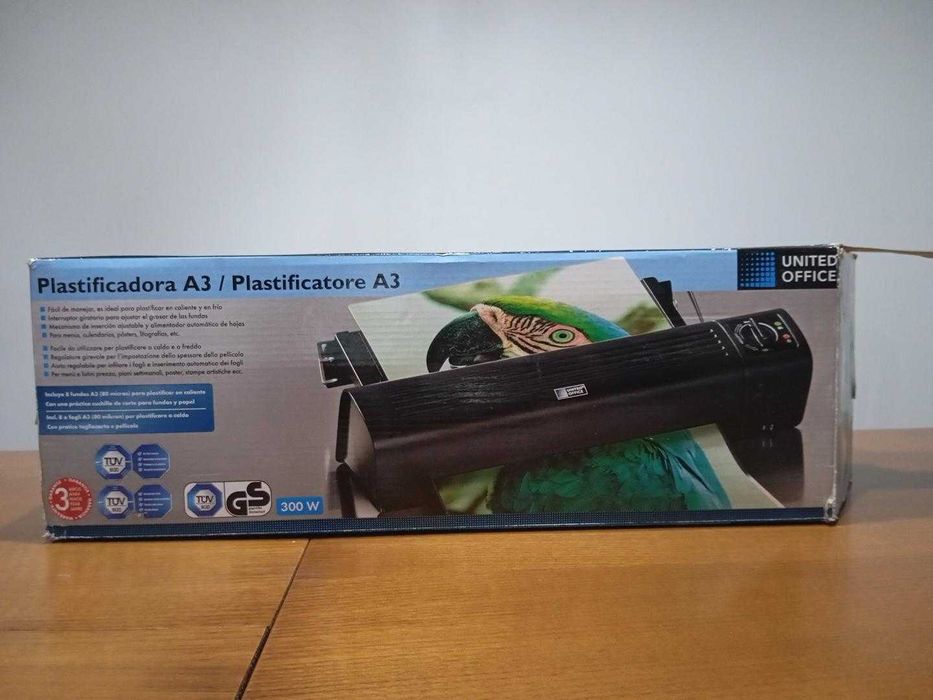 Plastificadora A3 United Office – quente e frio + cortador