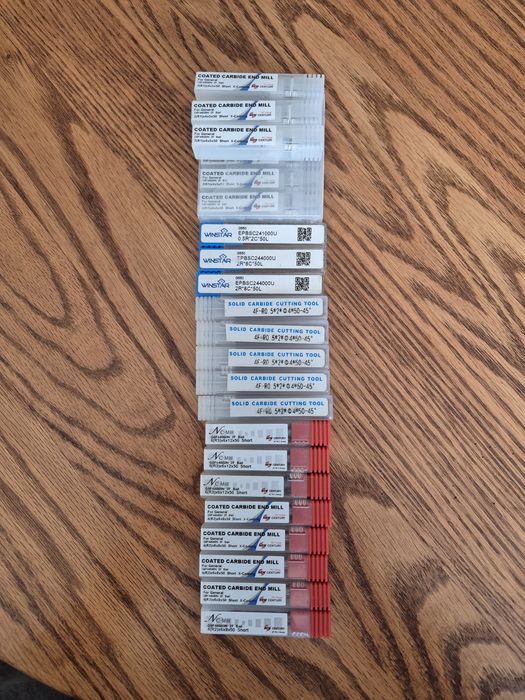 Frezy palcowe do cnc nowe