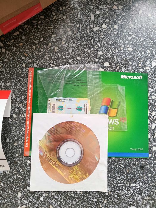 Windows xp płyta naklejka