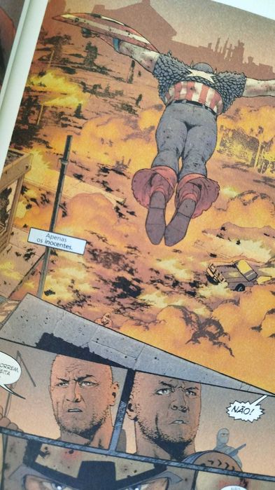 Livro de bd banda desenhada Capitão America