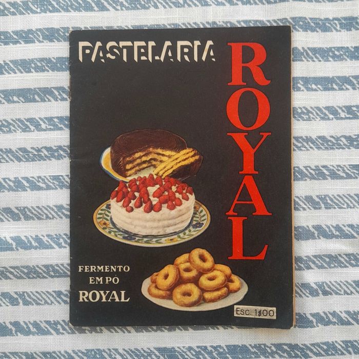 Pastelaria Royal - brochura com receitas vintage vintage